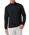 Mizzen + Main Proflex Performance Quarter Zip Golf Pullover In Black
