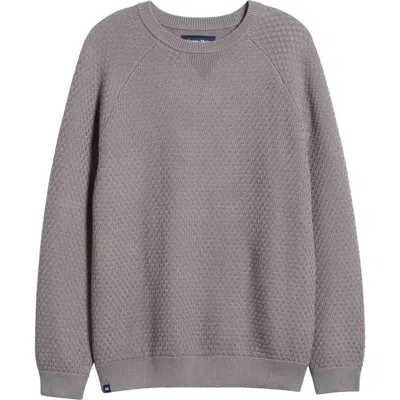 Mizzen + Main Mizzen+main Hillcrest Crewneck Jumper In Nickel Solid