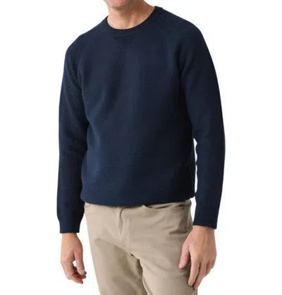 Mizzen + Main Hillcrest Crewneck Tee In Navy In Blue