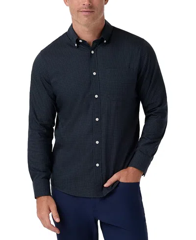 Mizzen + Main Mizzen+main Kennedy Long Sleeve Dress Trim Fit Shirt In Black