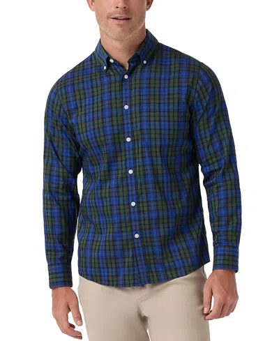 Mizzen + Main Mizzen+main Kennedy Long Sleeve Dress Trim Fit Shirt In Blue