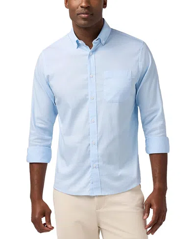 Mizzen + Main Mizzen+main Kennedy Long Sleeve Shirt In Blue