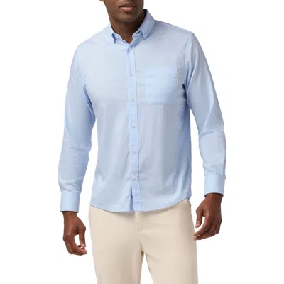 Mizzen + Main Mizzen+main Kennedy Trim Fit Button-down Shirt In Blue