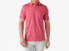 Mizzen + Main Kent Short Sleeve Polo In Red Clay Solid In Multi