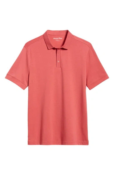 Mizzen + Main Kent Solid Performance Polo In Light Pastel Red