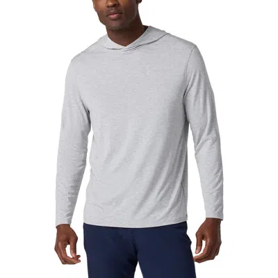 Mizzen + Main Mizzen+main Knox Long Sleeve Hooded T-shirt In Gray