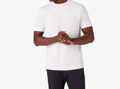 MIZZEN + MAIN KNOX SHORT SLEEVE T-SHIRT IN WHITE