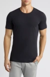 Mizzen + Main Knox Solid Black Performance T-shirt In Black