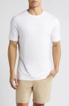 Mizzen + Main Knox Solid White Performance T-shirt In White Solid