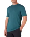 Mizzen + Main Knox Ss T-shirt Navy Solid In Balsam Solid