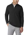 Mizzen + Main Mizzen+main Kpi Quarter Zip Heather Sweater In Black
