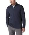 Mizzen + Main Mizzen+main Kpi Quarter Zip Heather Sweater In Navy