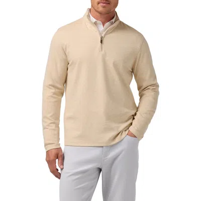 Mizzen + Main Mizzen+main Kpi Quarter Zip Pullover In Brown