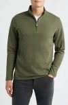 Mizzen + Main Proflex Quarter Zip In Green