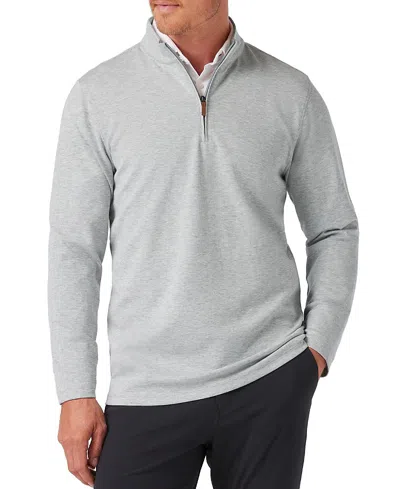 Mizzen + Main Mizzen+main Kpi Quarter Zip Sweater In Cool Gray Heather