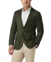Mizzen + Main Mizzen+main Lavelle Midweight Blazer Dark Olive Heather In Dark Green