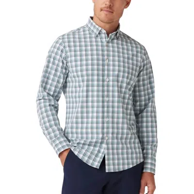 Mizzen + Main Leeward Classic Fit Long Sleeve Dress Shirt In Balsam Coastal Plaid In Multi