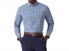 Mizzen + Main Leeward Dress Shirt In Blu In Blue