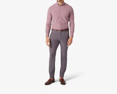 Mizzen + Main Leeward Dress Shirt In Garnet Gingham In Multi