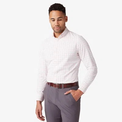 Mizzen + Main Leeward Dress Shirt In White Danbury Plaid
