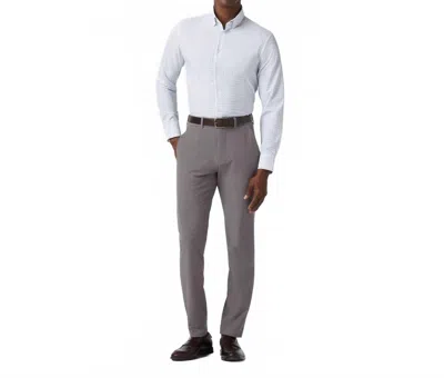 Mizzen + Main Leeward Dress Shirt In White Hatch Mark