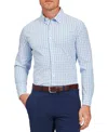 Mizzen + Main Leeward Trim Fit Gingham Performance Button-up Shirt In Light Blue Gingham