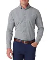 Mizzen + Main Leeward Trim Fit Gingham Performance Button-up Shirt In Sage Multi Gingham