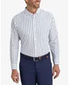 Mizzen + Main Men's Leeward Checked Button-front Shirt In White Navy Windowpane