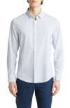 MIZZEN + MAIN LEEWARD GEOMETRIC PRINT BUTTON-UP PERFORMANCE SHIRT