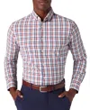 Mizzen + Main Mizzen+main Leeward Long Sleeve Dress Shirt In Red