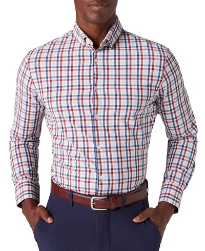 Mizzen + Main Mizzen+main Leeward Long Sleeve Dress Shirt In Red