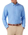 Mizzen + Main Mizzen+main Leeward Long Sleeve Dress Shirt In Blue