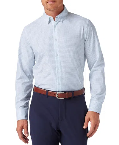 Mizzen + Main Mizzen+main Leeward Long Sleeve Dress Shirt In Blue