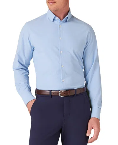 Mizzen + Main Mizzen+main Leeward Long Sleeve Dress Shirt In Blue