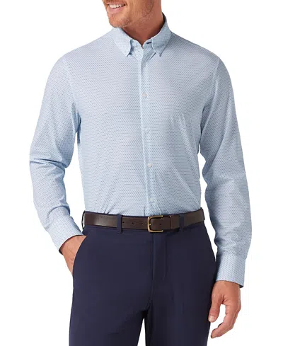 Mizzen + Main Mizzen+main Leeward Long Sleeve Dress Shirt In Blue