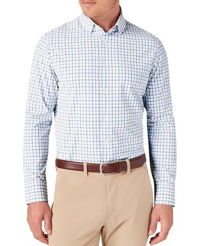 Mizzen + Main Mizzen+main Leeward Long Sleeve Dress Shirt In Blue