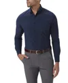 Mizzen + Main Leeward Button Down Shirt In Navy Total Eclipse In Blue
