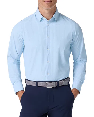 Mizzen + Main Mizzen+main Leeward Long Sleeve Dress Shirt In Blue