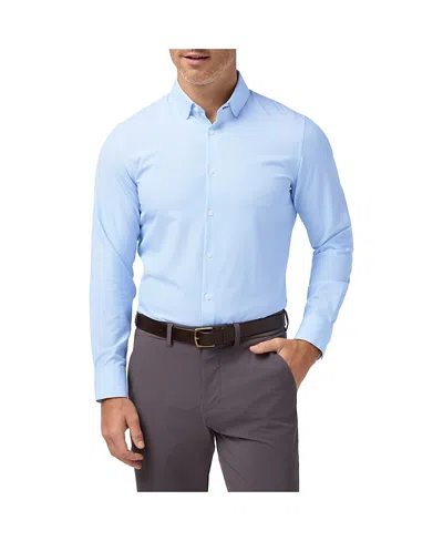 Mizzen + Main Mizzen+main Leeward Long Sleeve Dress Shirt In Blue