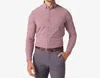 Mizzen + Main Leeward Long Sleeve Dress Shirt In Garnet Gingham In Multi