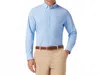 Mizzen + Main Leeward Long Sleeve Dress Shirt In Light Blue Straton Check In Blue
