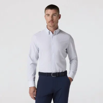 Mizzen + Main Leeward Long Sleeve Dress Shirt In White Plus Print