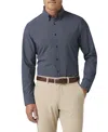 Mizzen + Main Mizzen+main Leeward Long Sleeve Dress Shirt In Navy Diamond