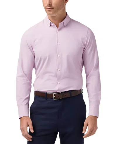 Mizzen + Main Mizzen+main Leeward Long Sleeve Dress Shirt In Pink