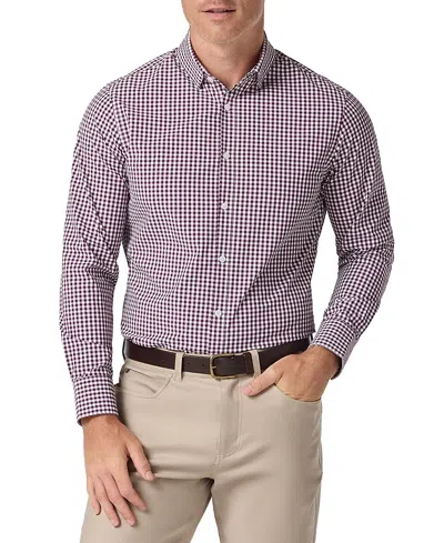 Mizzen + Main Mizzen+main Leeward Long Sleeve Dress Shirt In Purple
