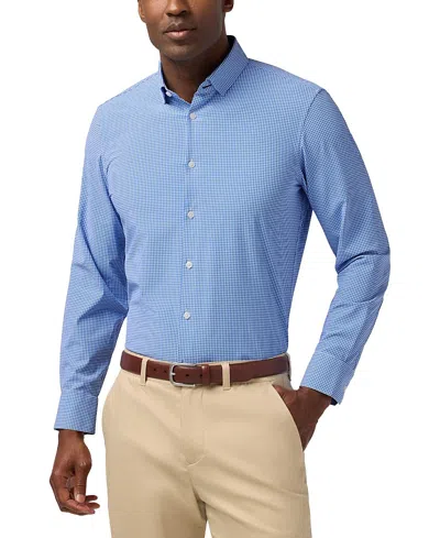 Mizzen + Main Mizzen+main Leeward Long Sleeve Dress Shirt In Blue