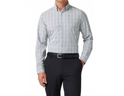 Mizzen + Main Leeward Long Sleeve Shirt In Aluminum Glen Check In Gray
