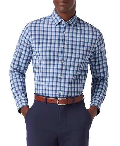 Mizzen + Main Mizzen+main Leeward Ls Dress Shirt Coastal Fjord Dylan Plaid In Blue