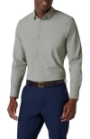 Mizzen + Main Mizzen+main Leeward Microcheck Trim Fit Button-up Shirt In Green