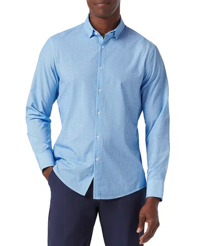 Mizzen + Main Mizzen+main Leeward No Tuck Long Sleeve Dress Shirt In Blue